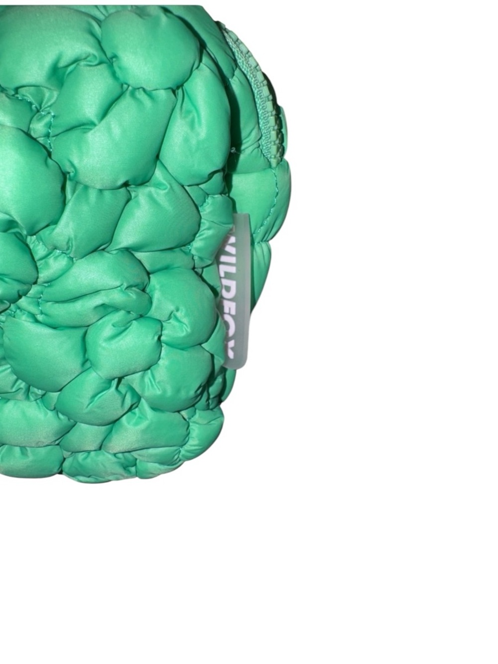 NWT Wildfox Green Quilted Floral Crossbody Pouch - Picture 5 of 5